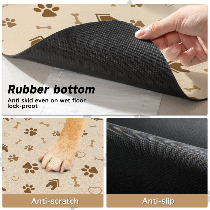 Pet Mat Diatomite Anti Slip - Cat & Dog Black