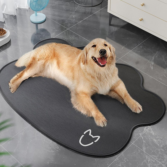 Pet Sleeping Ice Silk Cool Pad Mat - Black