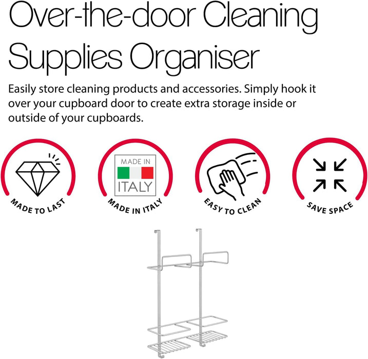 Broomy Over The Door Hanging Broom Cleaning Organiser