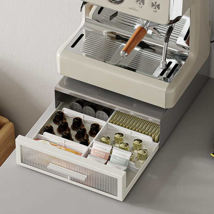 Coffee Machine Organiser Pull Out Drawer Rack Horizontal