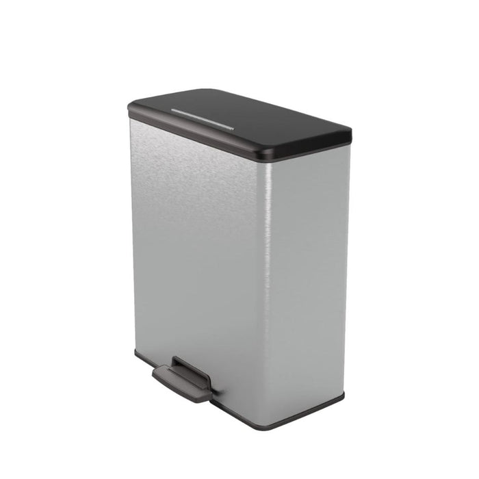 Duo Recycling Waste Bin 26 + 26L Silver