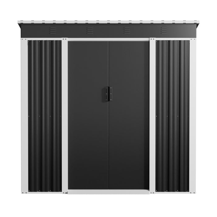 Durell 6 x 4 ft Steel Outdoor Garden Shed