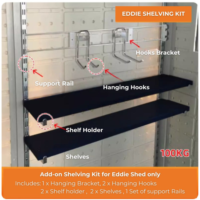 Eddie Shelving Kit (Add-On)