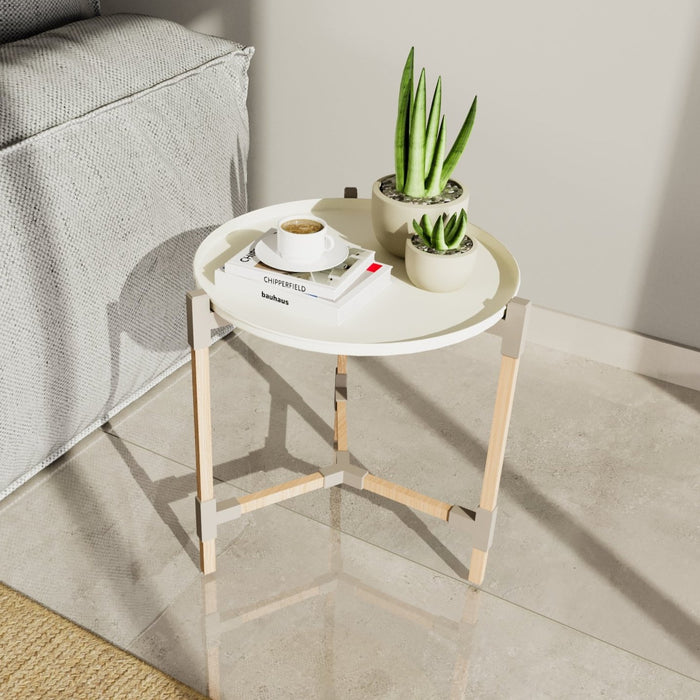 Casa Table With Metal Tray 46 cm