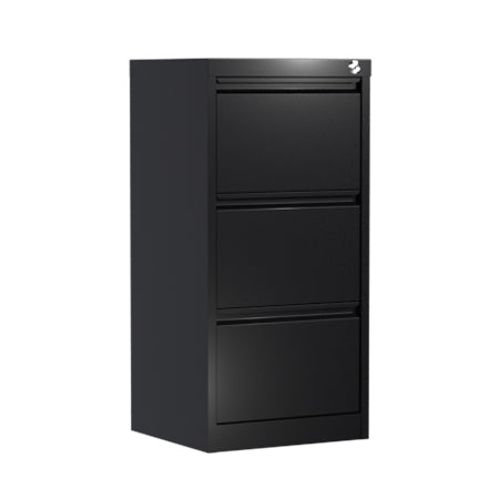 Filex 3 Drawer Office Filing Drawer Cabinet Black