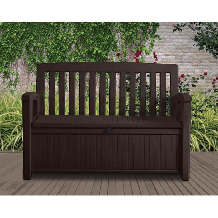 Patio Outdoor Storage Bench Brown