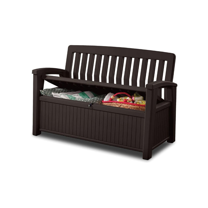 Patio Outdoor Storage Bench Brown