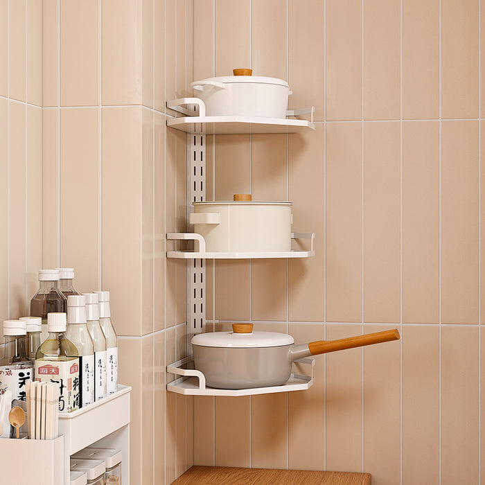 CornerFlex Kitchen Adjustable Pot Rack 3 Tier