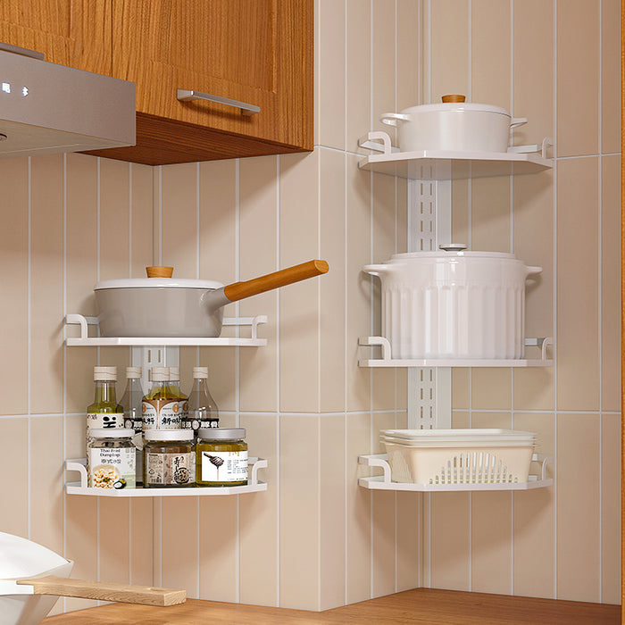 CornerFlex Kitchen Adjustable Pot Rack 3 Tier