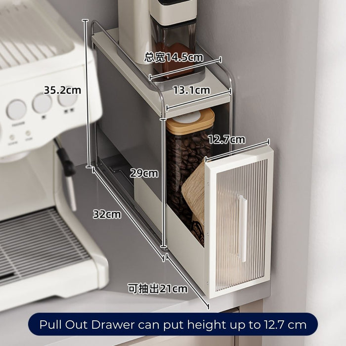 Slim Pull Out Organiser Drawer Rack