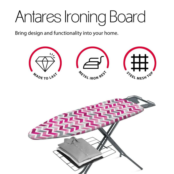 Ironing Board Antares with Underboard Linen Shelf 114 x 38