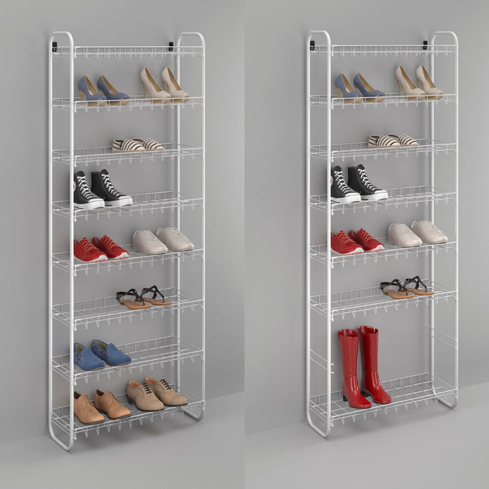 Metaltex Shoe Rack 8 Tier White