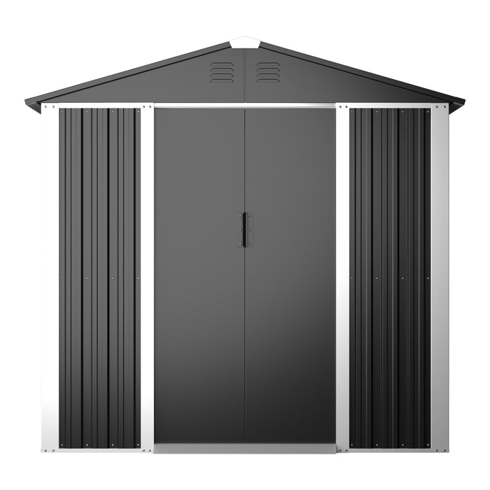 Montel 6 x 4 ft Steel Garden Shed