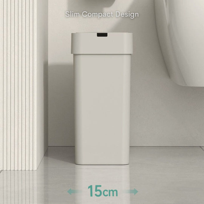 9L Nino Slim Plastic Sensor Trash Bin Grey