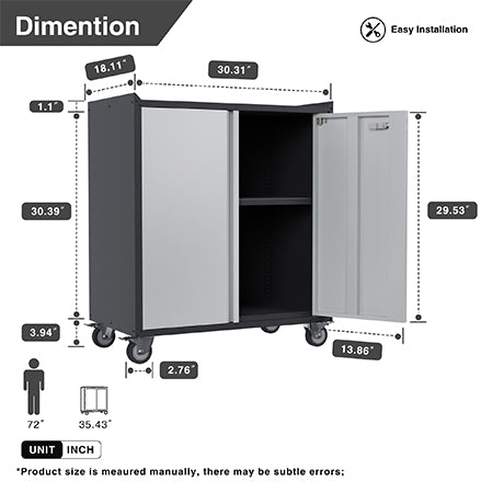 SteelMax Base Storage Cabinet with wheels