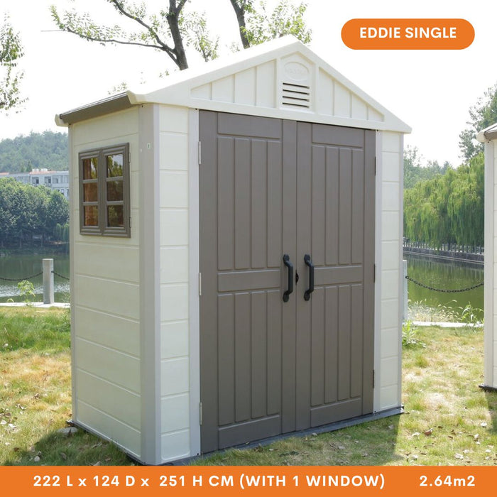 Eddie Outdoor Garden Shed (Extendable)