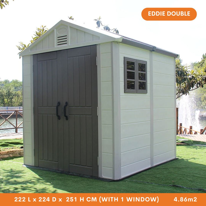 Eddie Outdoor Garden Shed (Extendable)