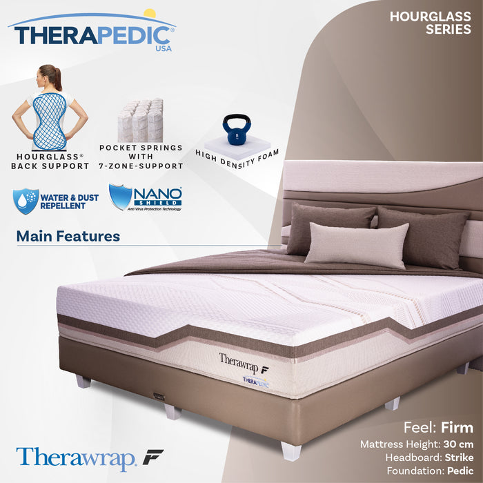 Therapedic Therawrap Medium Tension Mattress 33cm