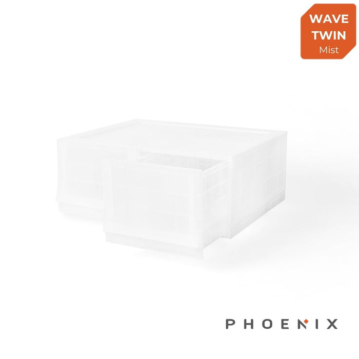 Wave Twin Stackable Drawers (3 colours)