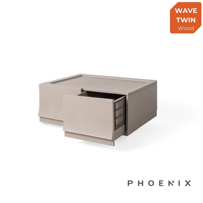 Wave Twin Stackable Drawers (3 colours)