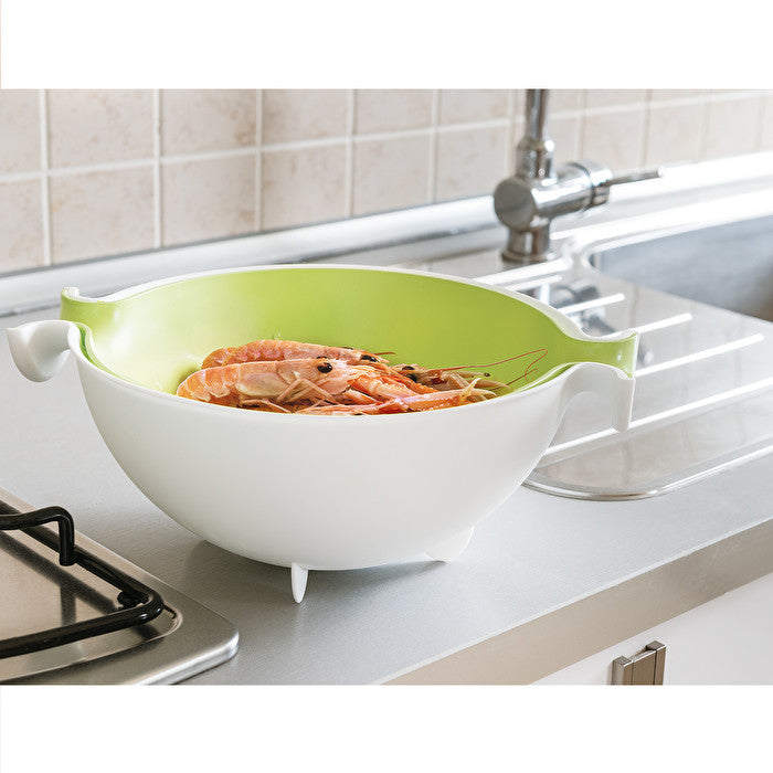 Spin & Drain Colander & Bowl Set