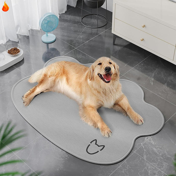 Pet Sleeping Ice Silk Cool Pad Mat - Grey