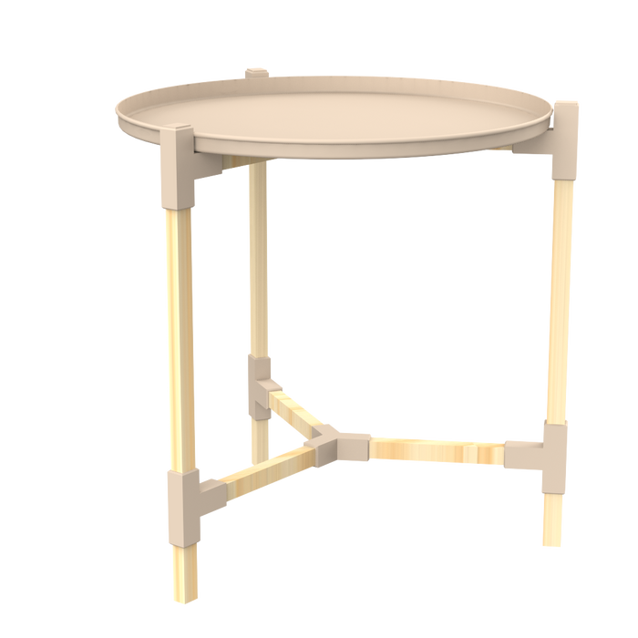 Casa Table With Metal Tray 46 cm