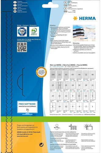 PREMIUM labels A4, 25,4 x 16,9 mm, white(4334)