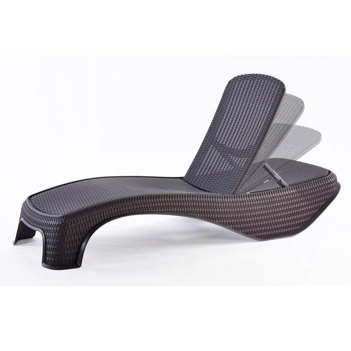 Atlantic Outdoor Sun Lounger Brown