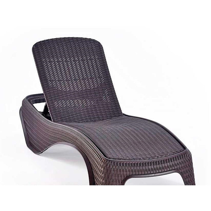 Atlantic Outdoor Sun Lounger Brown